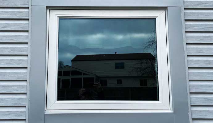 A clean awning window in the house