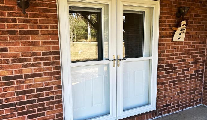 Installed entry doors